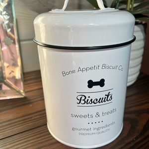 Metal Dog Treat canister